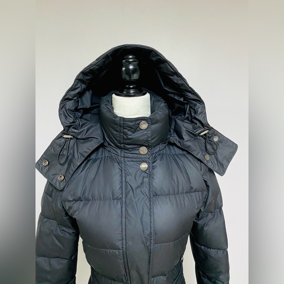 BURBERRY DOWN COAT JACKET PARKA BLACK XS - Picture 16 of 16